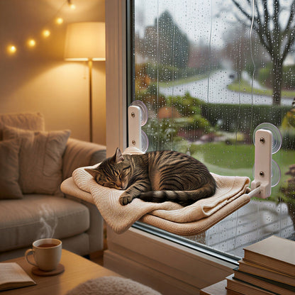 Luna – Faltbare Fenster-Hängematte für Katzen