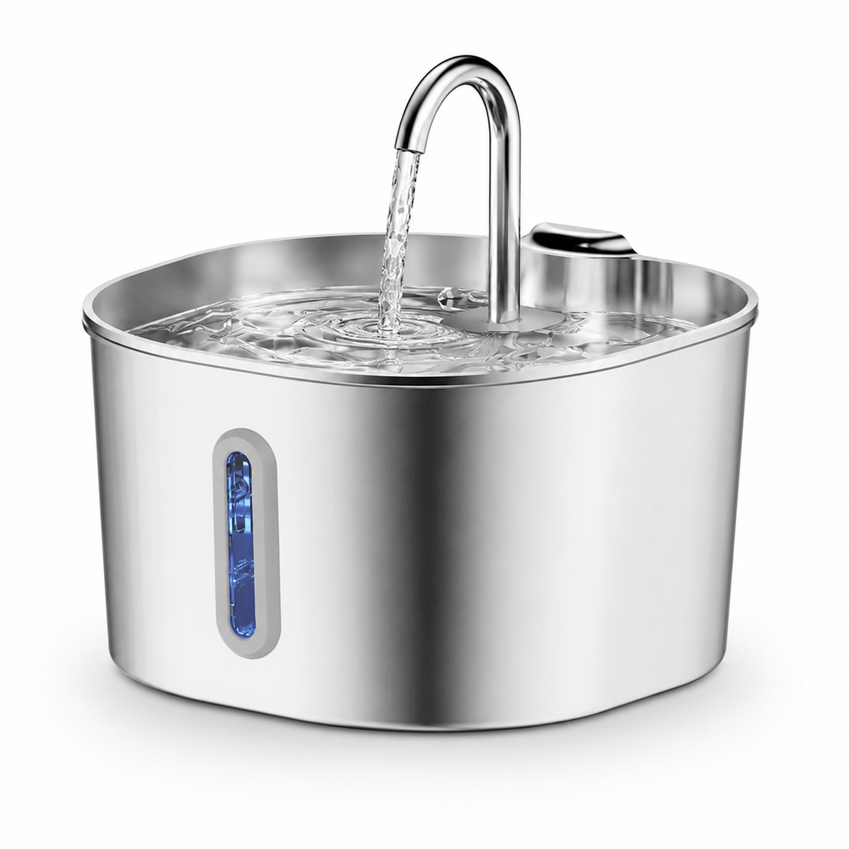 Purra – Leiser Trinkbrunnen aus Edelstahl mit Sensor
